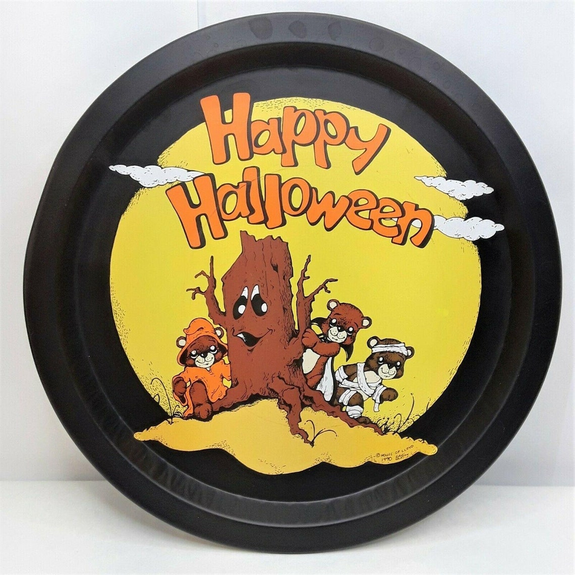 Vintage 1990 House of Lloyd Halloween Cookie Tray Cute Bears Etsy