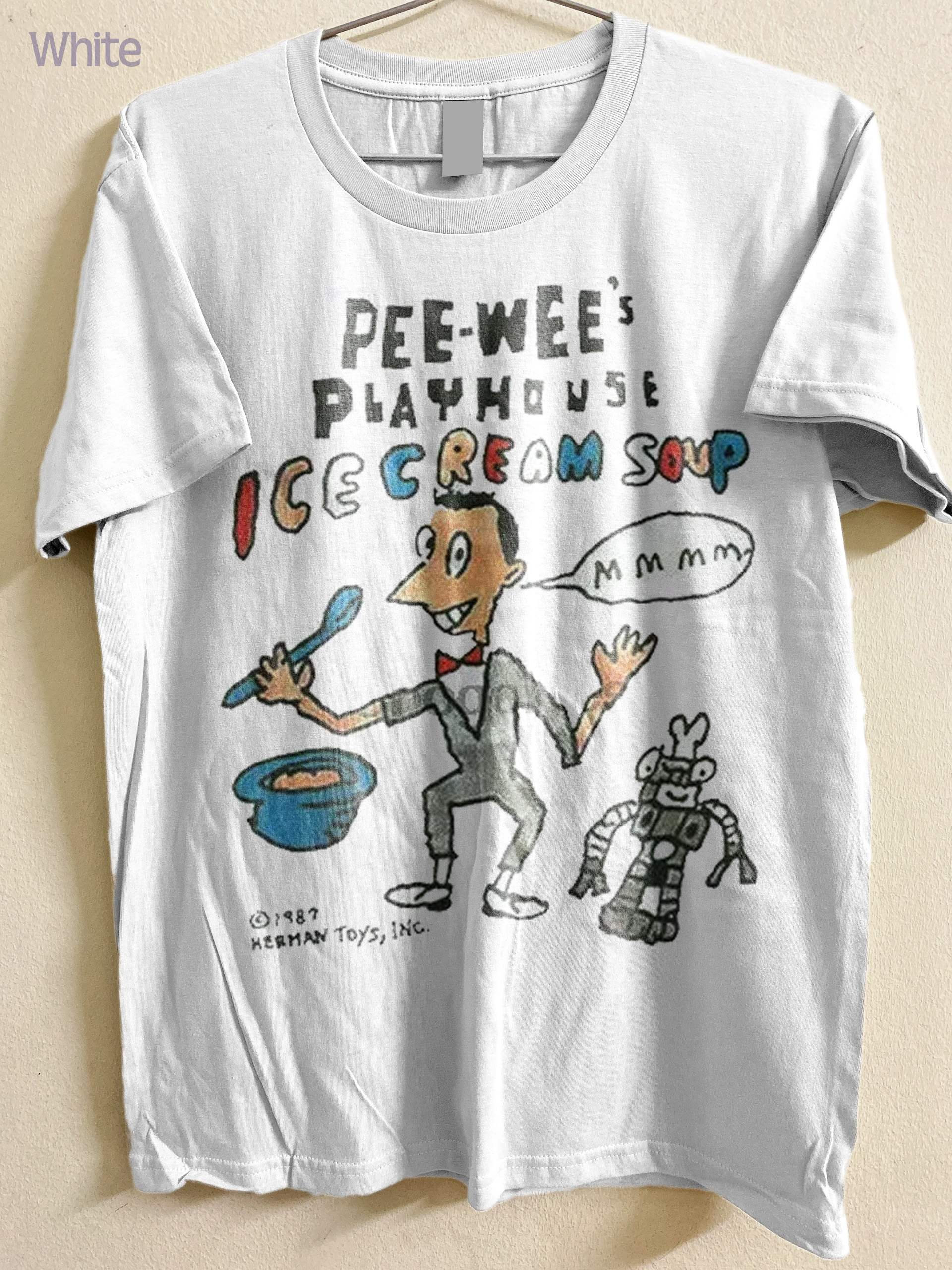 New Pee-wee Herman and Conky Ice Cream Soup T-shirt Adventure Childrens