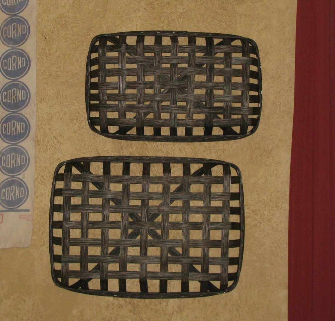 Rectangular Tobacco Basket Oblong Wall Basket for Etsy