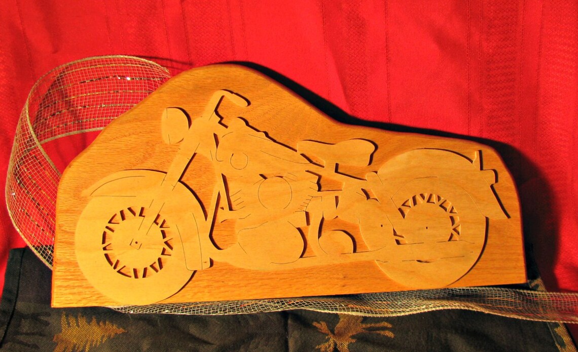 Motorcycle Wood Plaque Christmas Gift for Motorcycle Lover Etsy