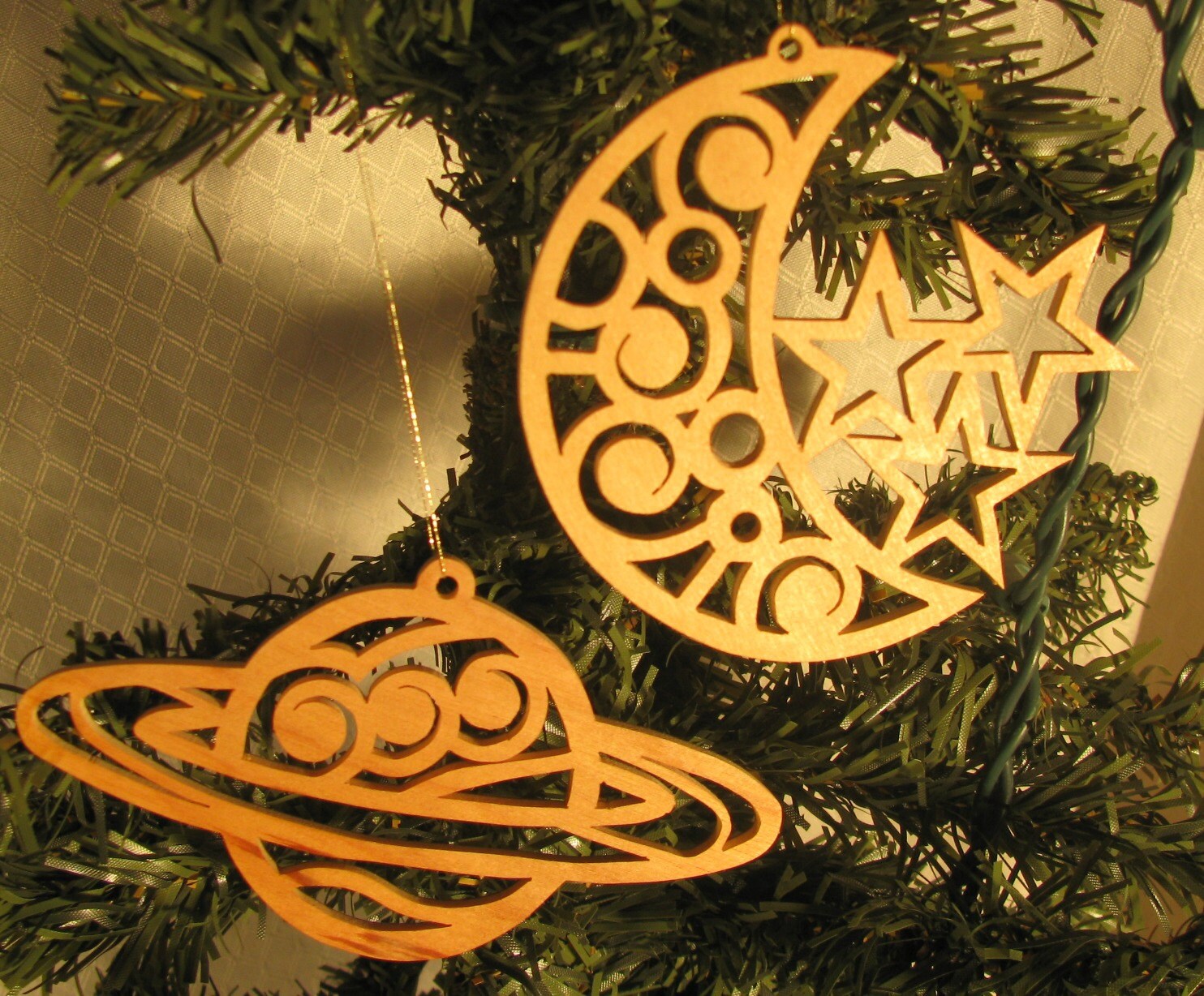 Saturn Ornament Moon and Stars Christmas Gift for Astronomer Etsy