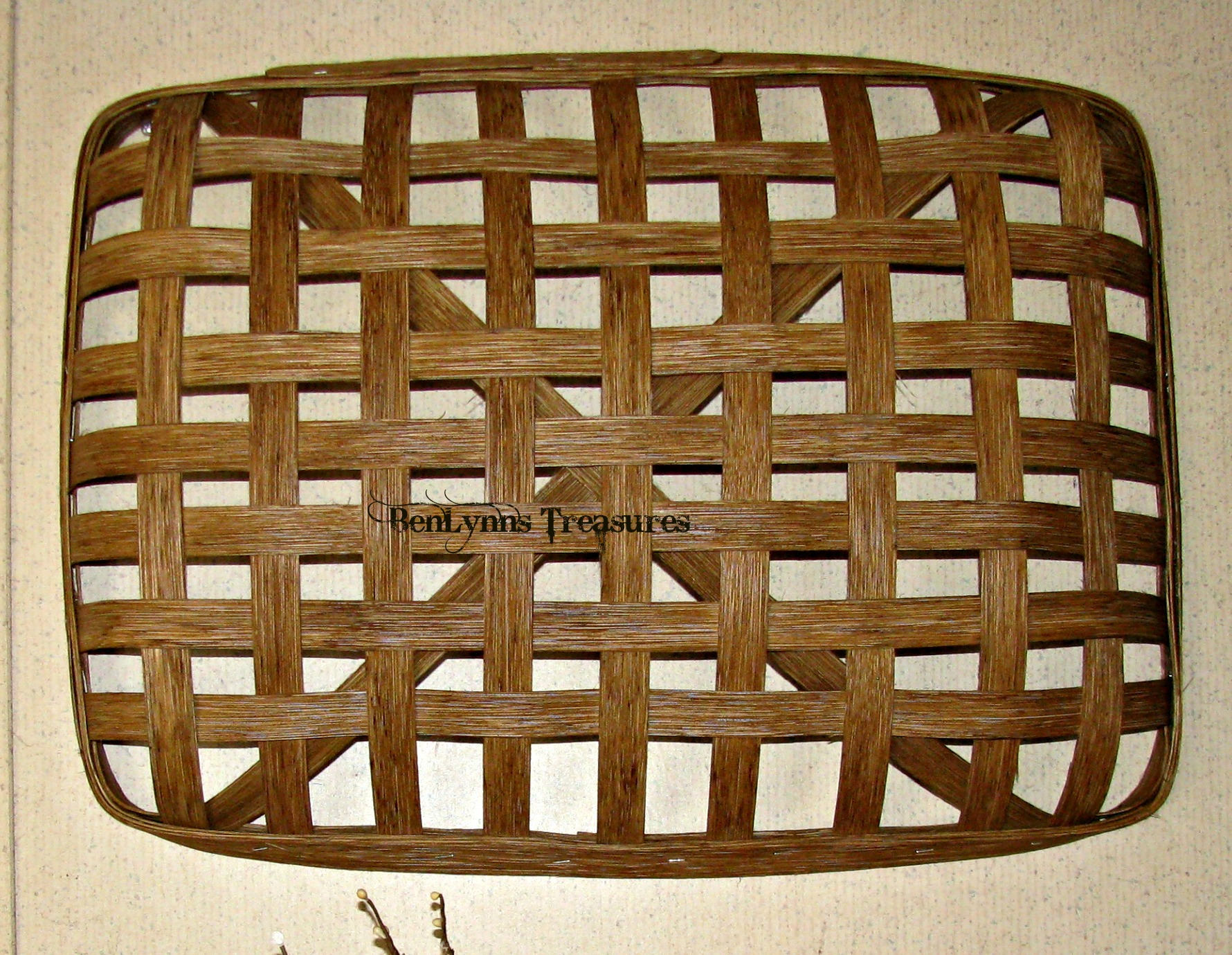 Rectangular Tobacco Basket Oblong Wall Basket for Etsy