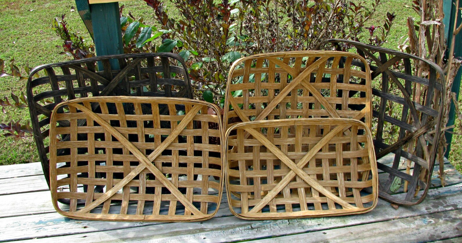 Large Rectangular Tobacco Basket Decorative Wall Basket for Etsy