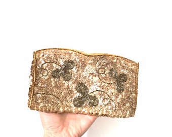 Vintage Double Sided Beaded Clutch Purse made by La Regale in Japan