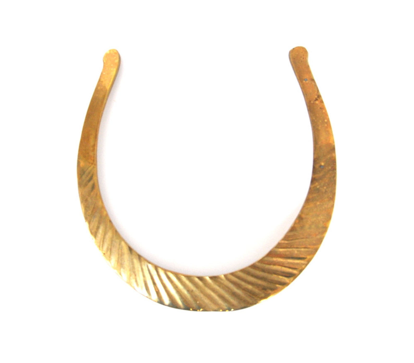 Vintage Brass Choker Necklace Made in India Etsy