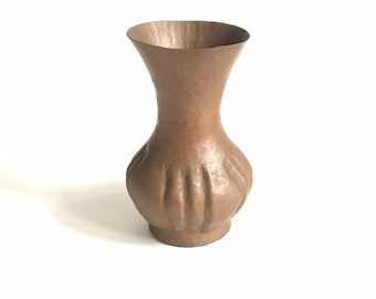 Vintage Hammered Copper Vase