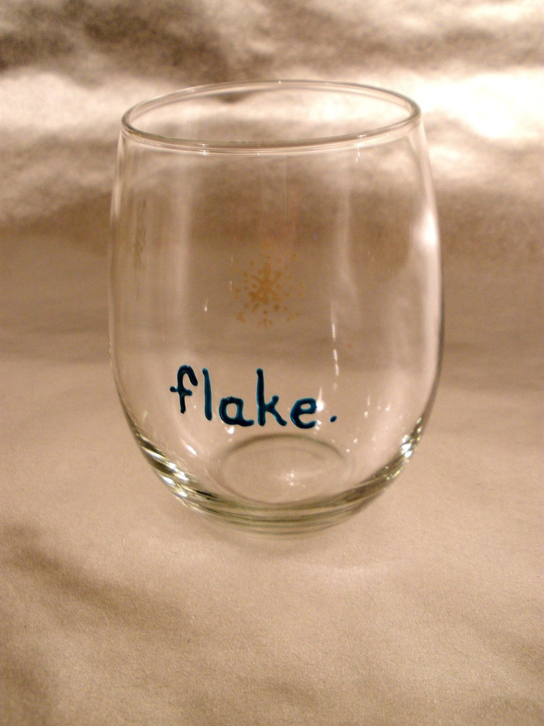 Stemless. Wine Glass. Christmas. Hand painted. Juice glass. Beer. Tumbler. Cocktail. Flake. Gift wrapped. Ready to Ship image 7