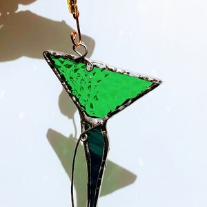Martini. Stained glass. Suncatcher. Ornament. Margarita. Cocktails. Birthday. Package tie on. Hostess gift. Gift boxed. Ready to Ship image 8