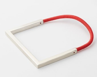 Minimale unisexe Pulsera. Brasserie urbaine, géométrique et moderne. Joyas Minimal y Arquitectónicas. Joyería industrielle, atemporelle, de l'auteur