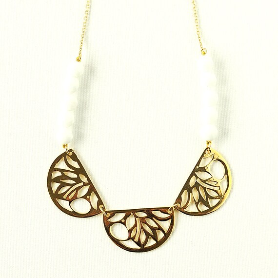 Bib Ethnic Tribal Necklace Nature Beaded Agates Jewelry