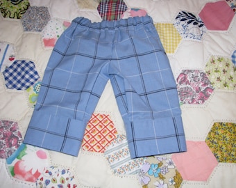 Newborn Sized Pants Made from a Dress Shirt
