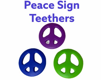 peace sign teether