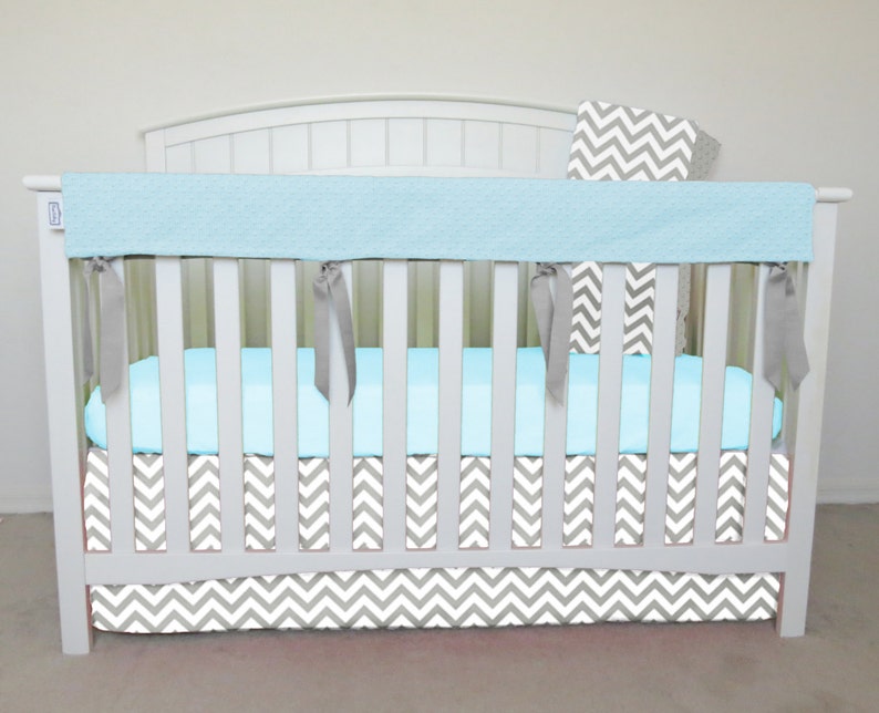 Minky Crib Teething Rail Guard Short Rails Crib Teething Etsy