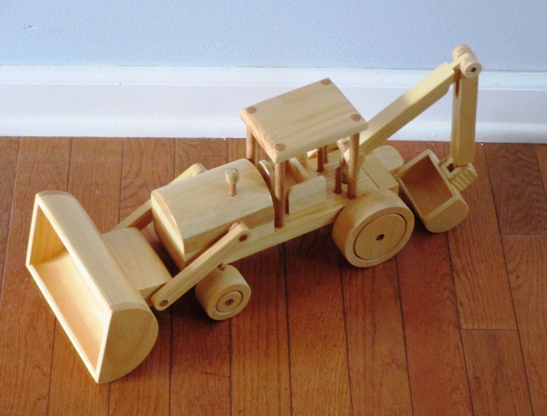 Wooden Backhoe - Etsy