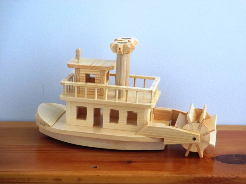 Wooden Paddle Wheel Steam Boat | Etsy