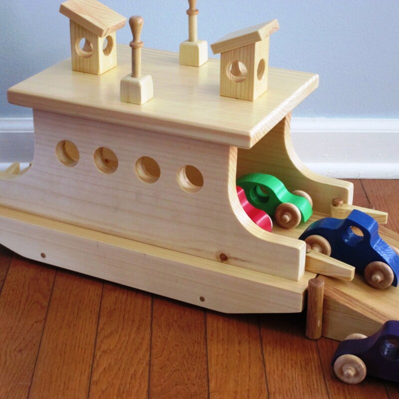 Wooden Toy Boat - Etsy