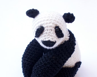 Crochet Panda Bear, Amigurumi, Stuffed animal, birthday gift