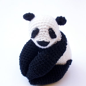 Crochet Panda Bear, Amigurumi, Stuffed animal, birthday gift