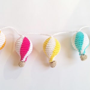 Hot air balloon party garland, balloon nursery, travel theme nursery, hot air balloon decor