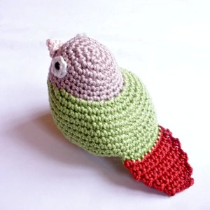 Greencheek Conure parrot stuffed animal, bird lover gift image 5