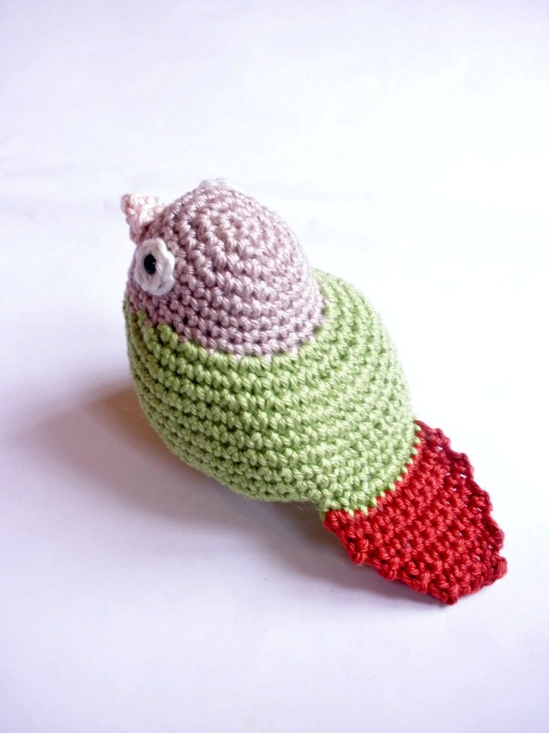 Greencheek Conure parrot stuffed animal, bird lover gift image 5