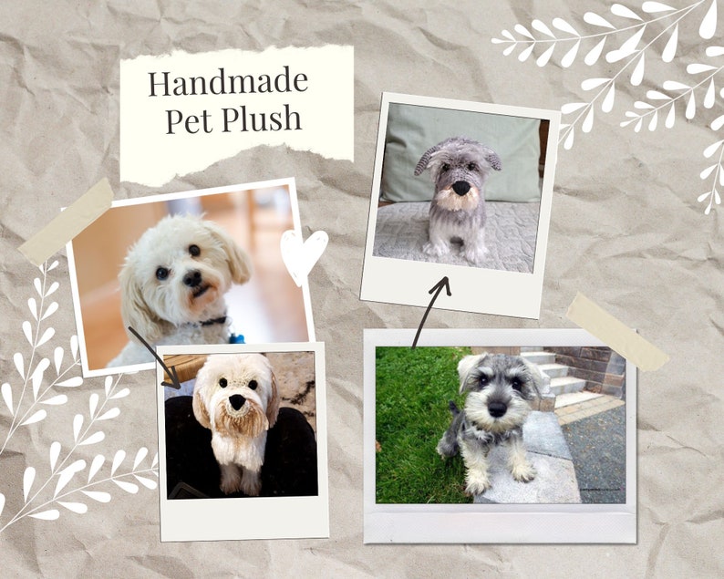 Custom pet plush replica stuffed toy memorial gift