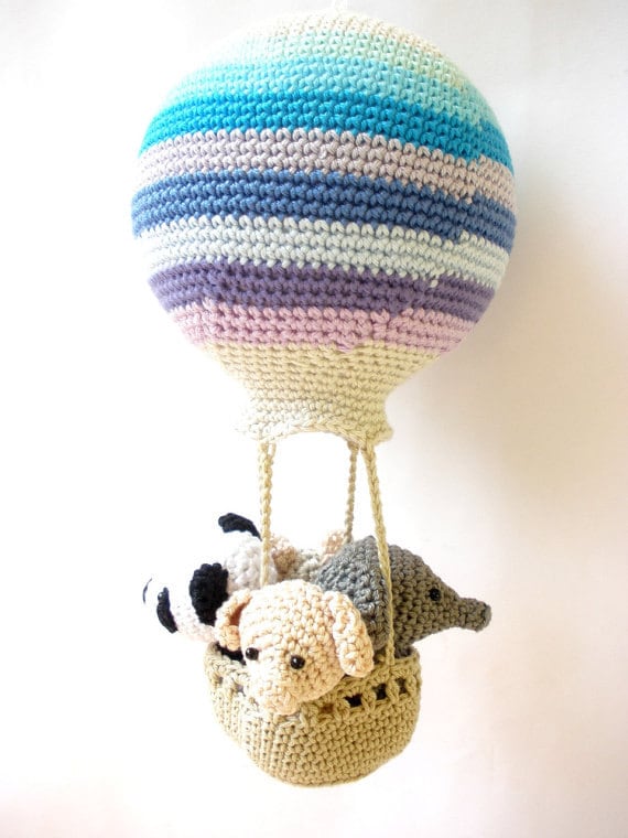 hot air balloon stuffed toy
