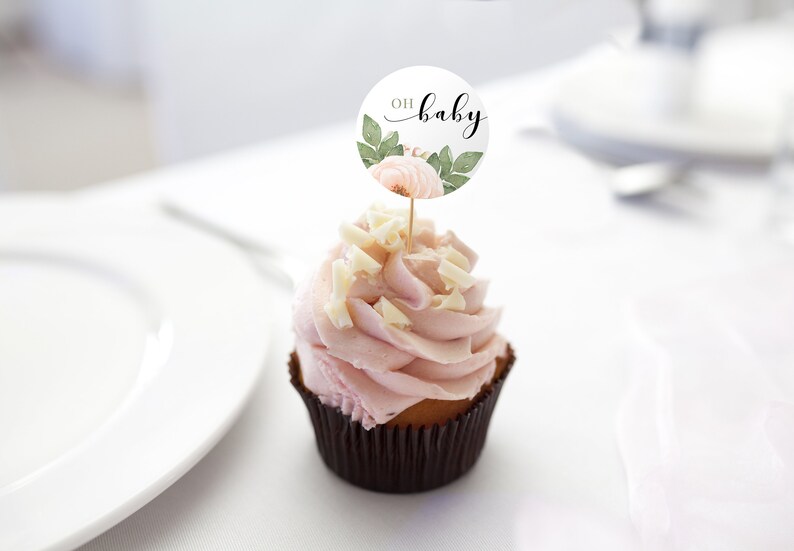 Baby Shower Food Decorations Baby Shower Cupcake Toppers Etsy Baby Shower Food Decorations Baby Shower Cupcake Toppers Etsy