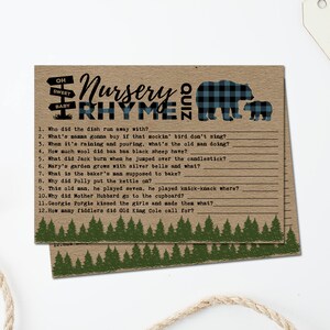Bear Baby Shower Games Buffalo Plaid Baby Shower Games Lumberjack Baby ...