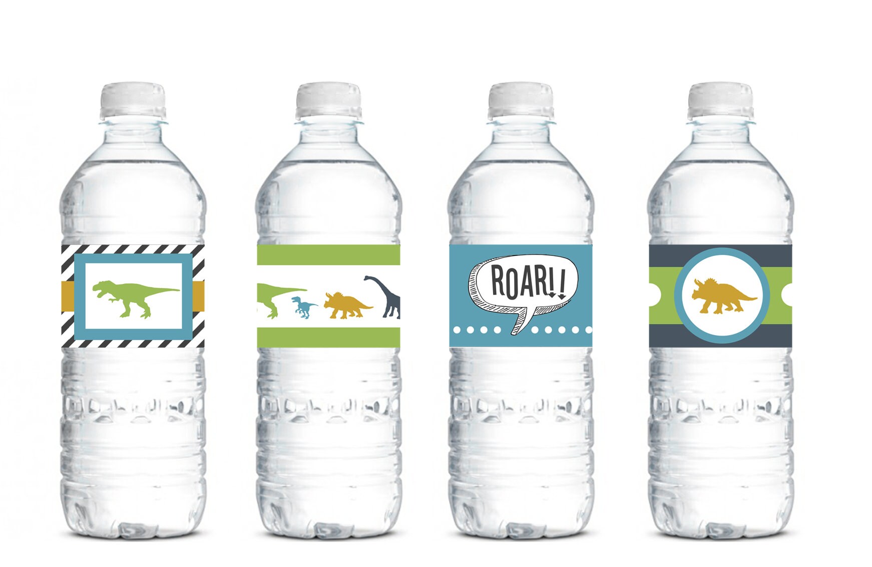 Dinosaur Water Bottle Labels Printable Dinosaur Water Bottle | Etsy