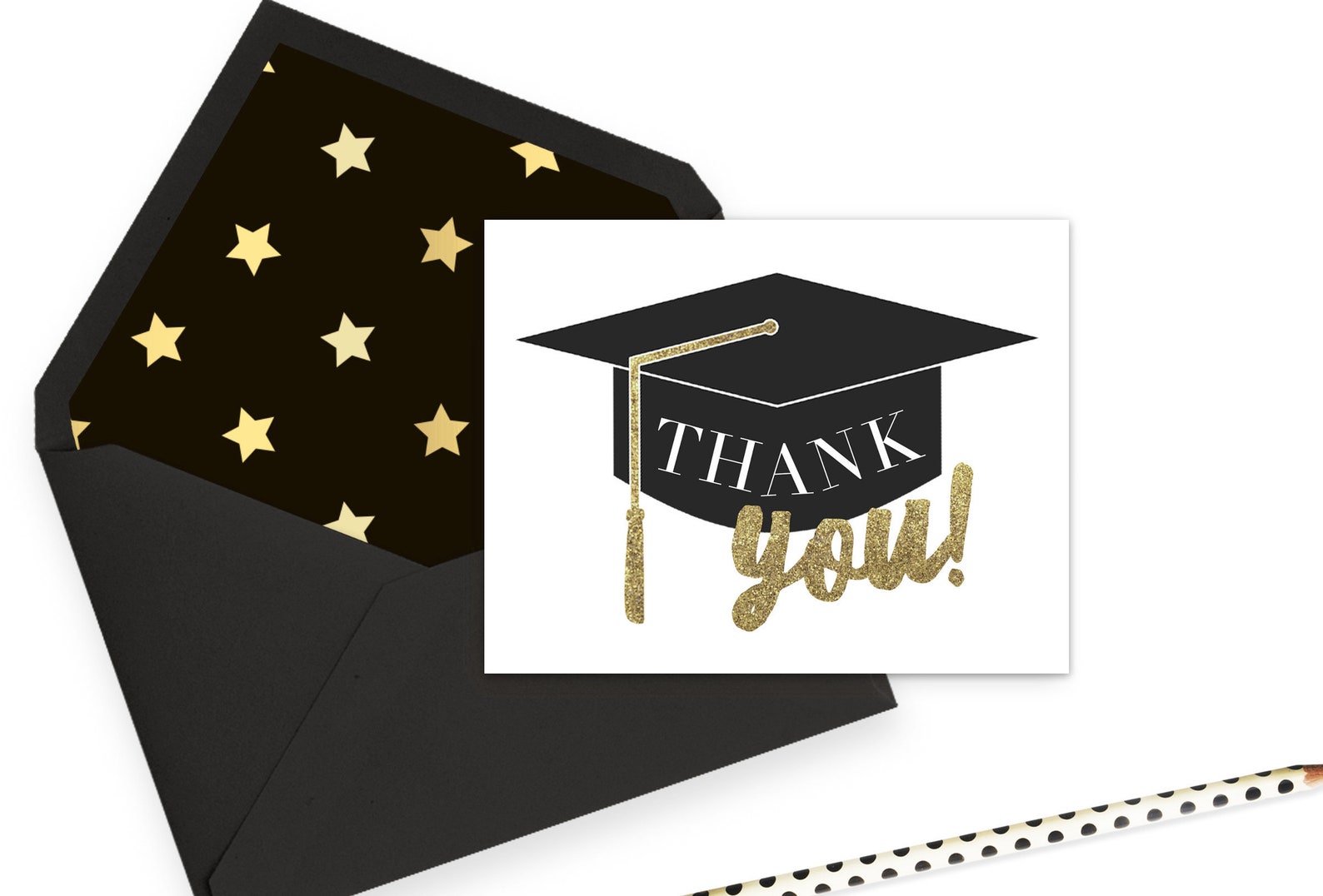 Graduation Thank You Cards Printable Graduation Party Favor Etsy