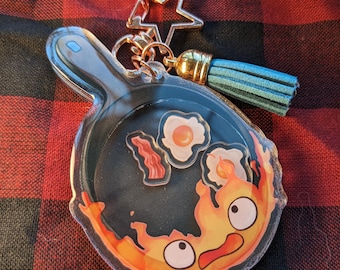 Calcifer Frying Pan Shaker Charm