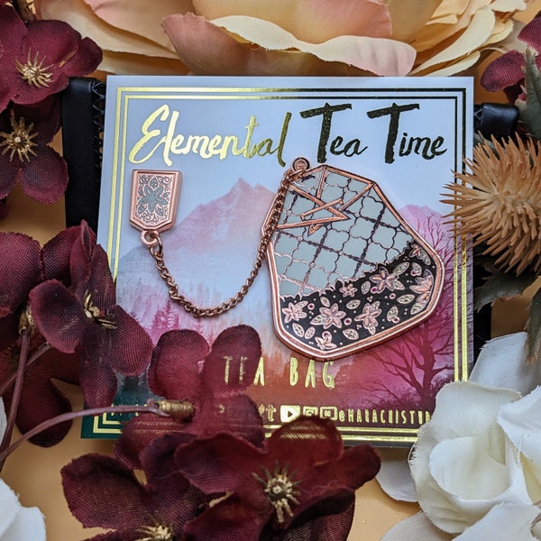 Tea Bag Enamel Pin