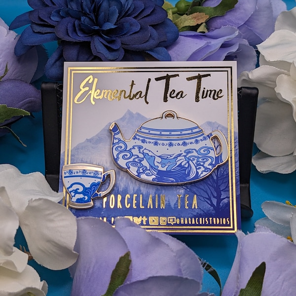 Porcelain Teapot and Teacup Enamel Pins