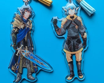 FFXIV Heavensward NPCs Keychain Charms