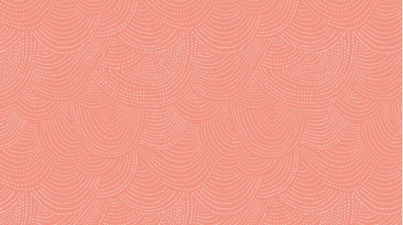 Amy Butler August Fields Coral Cotton Fabric by the Yard