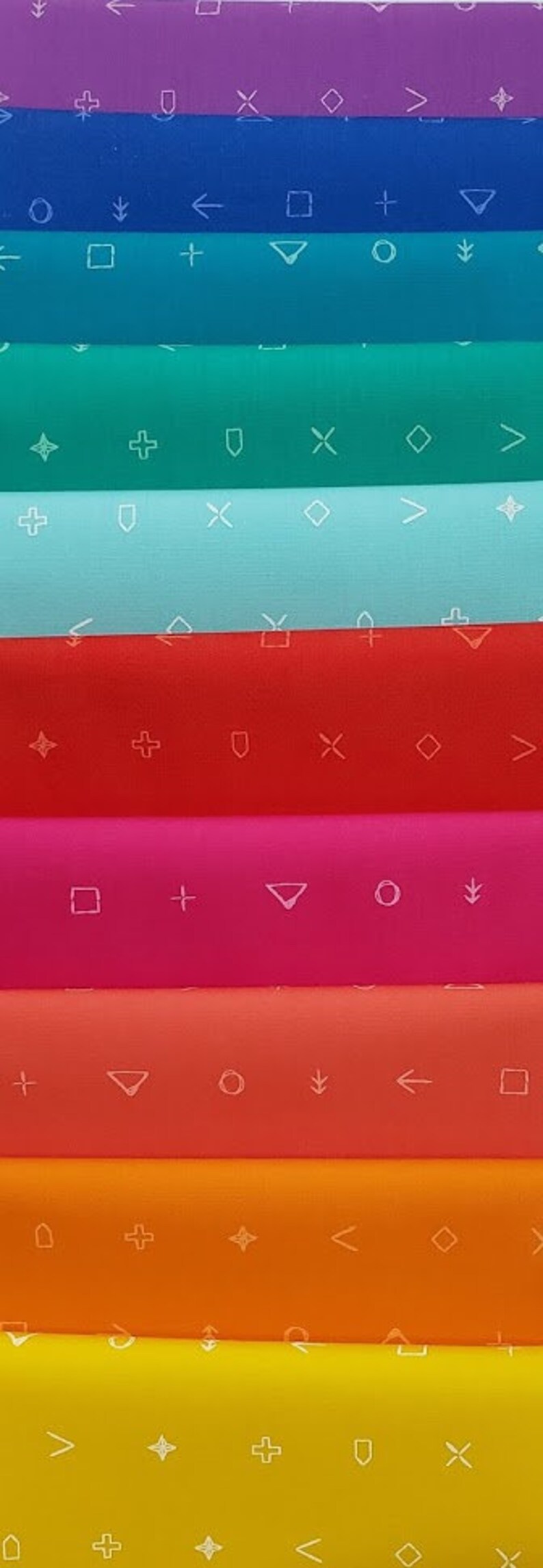 10 colors 12 yard cuts Fabric Rainbow Bundle of Art Gallery Fabrics ICON Elements