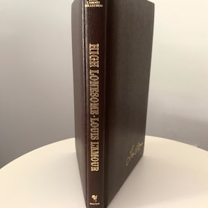 Vintage Louis L&#39;Amour High Lonesome Western Novel Leatherette Hardcover Collection Bantam Books 1981