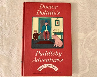 Las aventuras de Puddleby del Doctor Dolittle Tapa dura 1929 El más antiguo de los cuentos populares