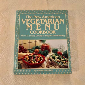 Livre de cuisine menu végétarien vintage Le nouveau livre de cuisine américain