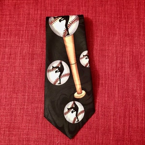 Vintage Baseball Theme Necktie Steven Harris