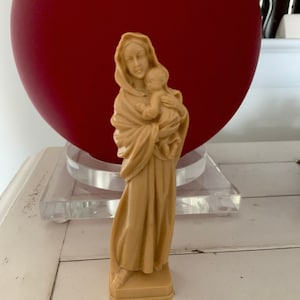 Vintage Statue Blessed Mother & Baby Jesus Virgin Mary