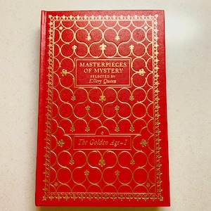 Vintage Ellery Queen Masterpieces of Mystery The Golden Age - Part I Red Leather Pristine Condition