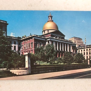Cartolina d'epoca Massachusetts State Capitol MA Capitol Building Beacon Hill
