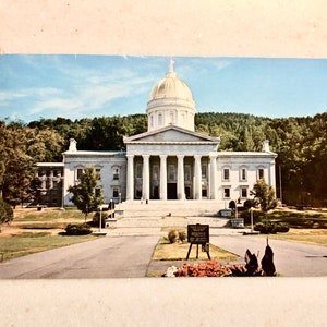Cartolina d'epoca Montpelier Vermont Campidoglio