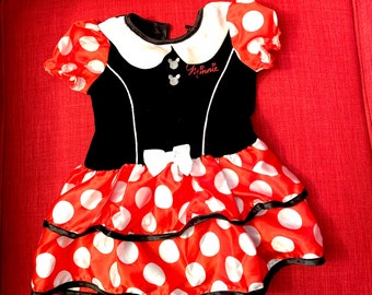 Vintage Minnie Maus Kostüm 12-18 Monate Halloween Kleid