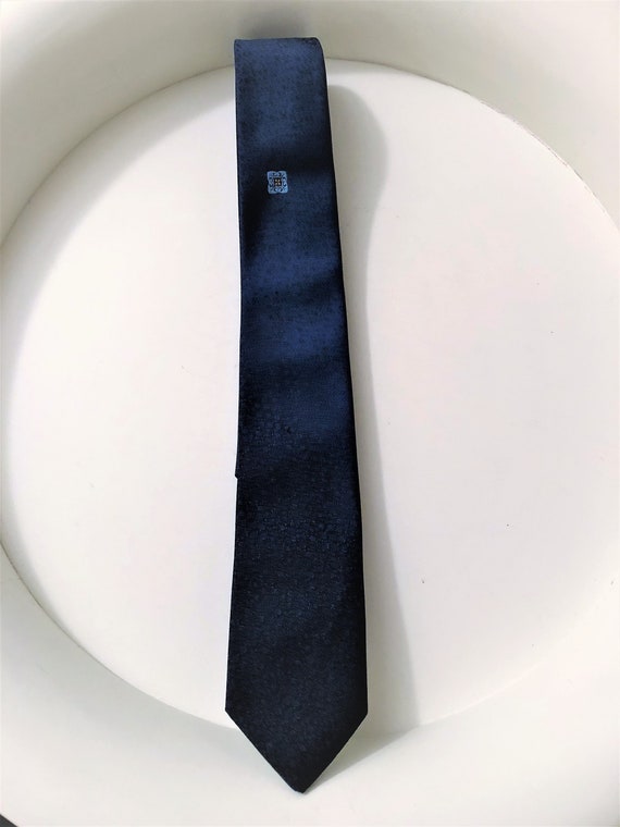 Vintage Skinny Youth Necktie Dark Blue 2 Inch Necktie
