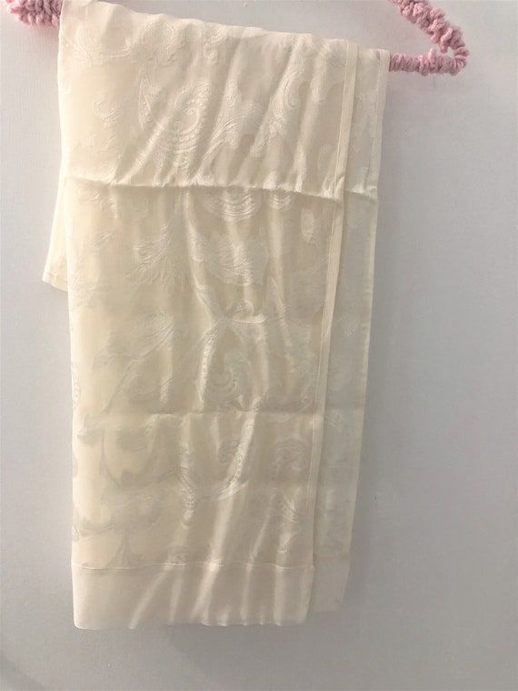 Vintage Sheer Wedding Wrap Stole Large Scarf Off … - image 7