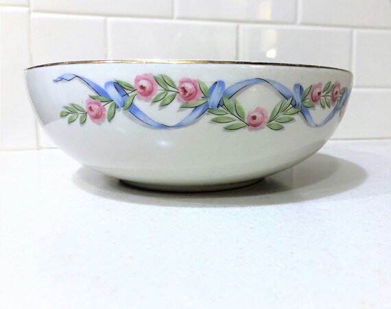 Vintage Hall Pottery Bowl Wildfire Midcentury Pottery Serving - Etsy