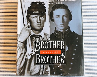 Vintage boek over burgeroorlog Broeder tegen broer Amerikaanse geschiedenis
